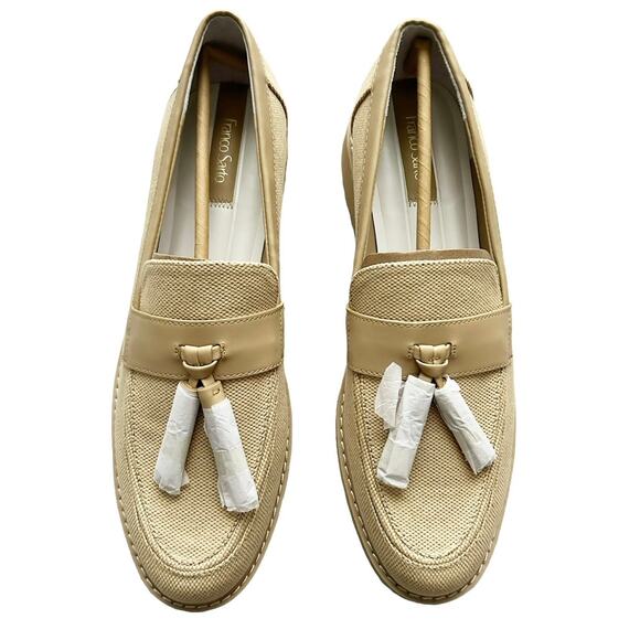 Women’s Carolynn 9 Tassel Lug Sole Loafer in beige-Size 11 - Franco Sarto - Picture 4 of 10